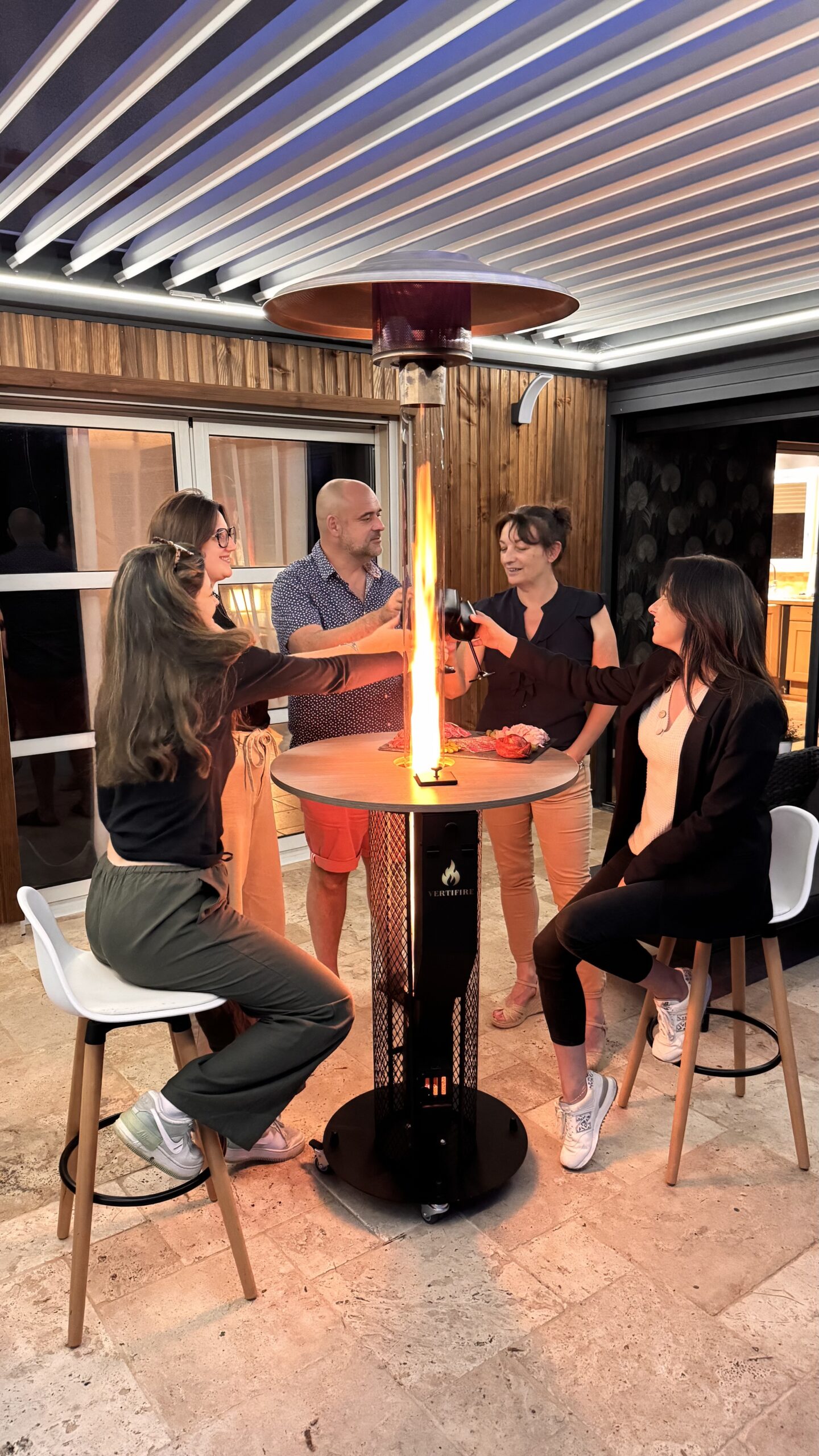 Vertifire 220 Premium - Chauffage d'extérieur aux granulés de bois – Image 2