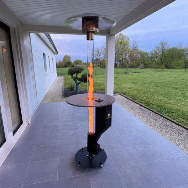 Vertifire chauffage d'exterieur de jardin