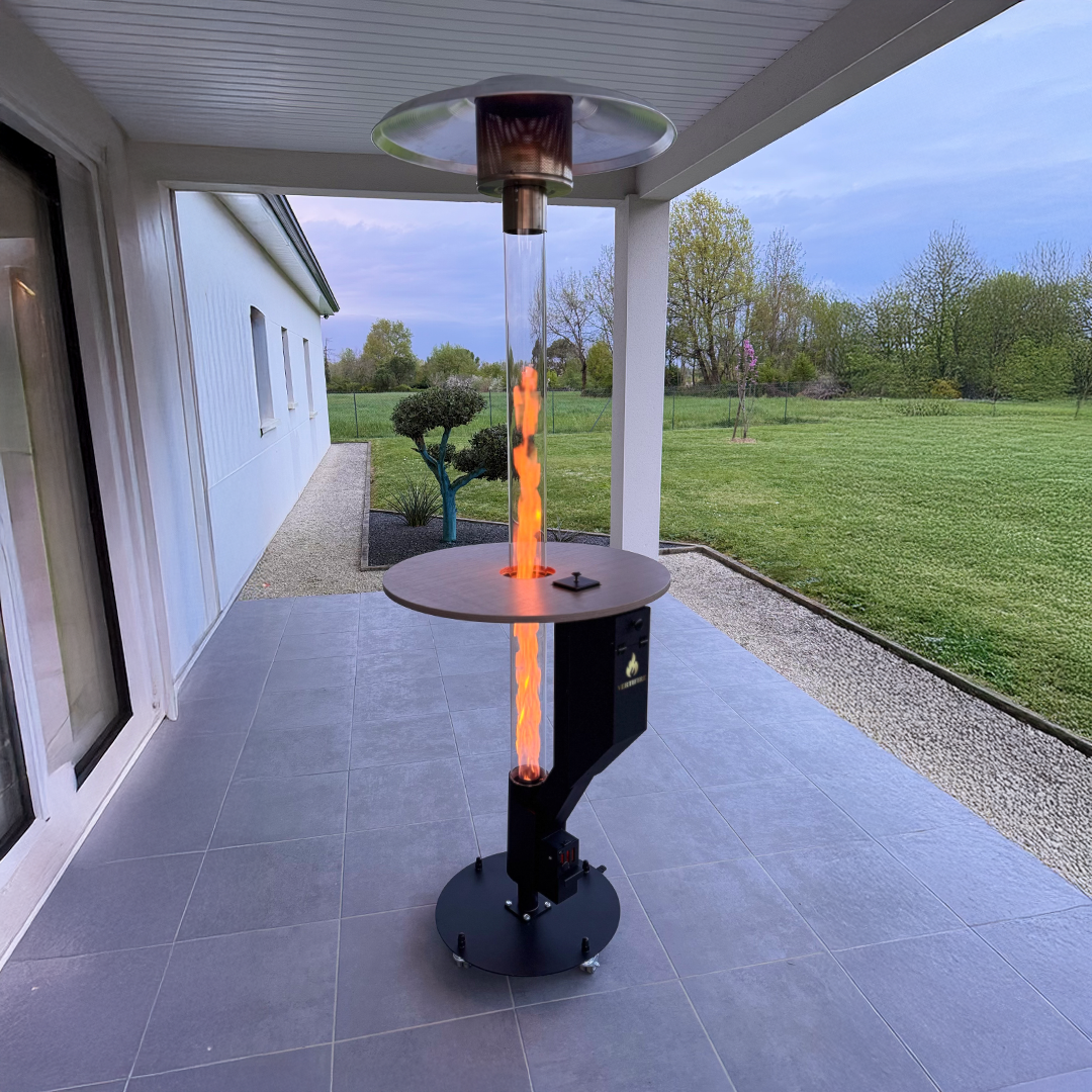 Vertifire chauffage d'exterieur de jardin
